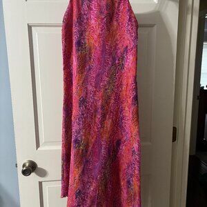 J.K. COLLECTION LADIES SIZE 12 SUNDRESS SPAGHETTI STRAPS 100% POLYESTER  LINED